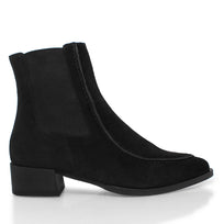 HARRY - Black Regina Romero High Heel Ankle Boot Shoe for Women in Leather