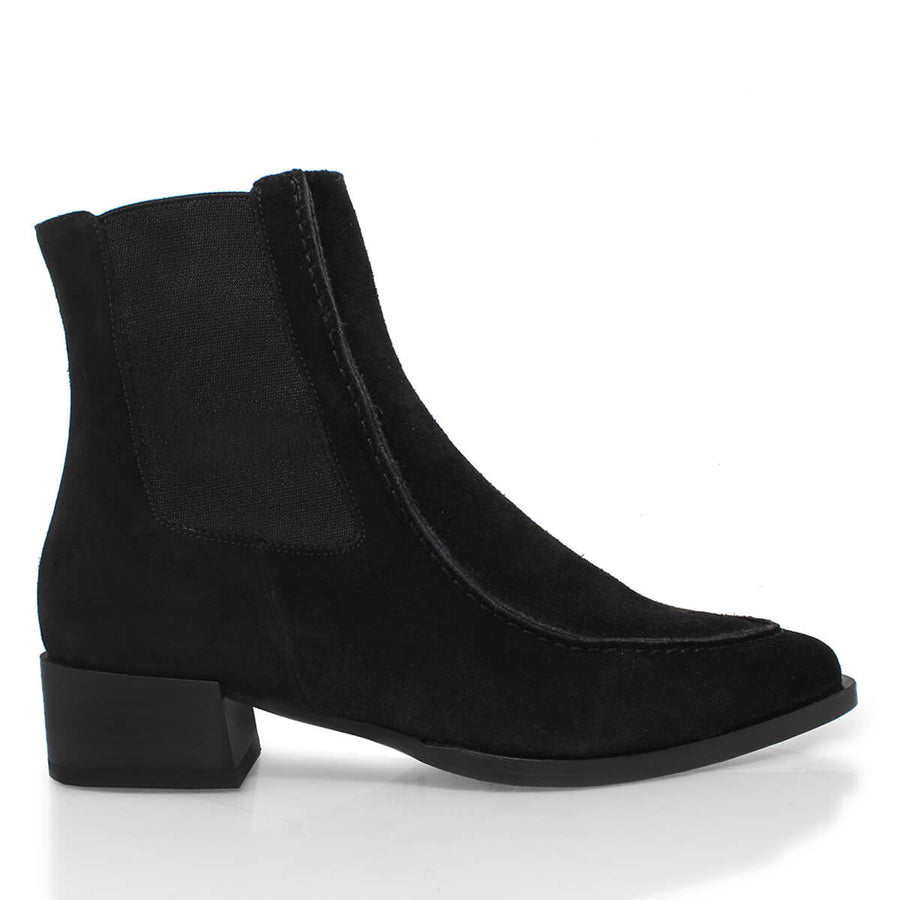 HARRY - Black Regina Romero High Heel Ankle Boot Shoe for Women in Leather