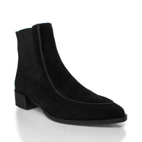 HARRY - Black Regina Romero High Heel Ankle Boot Shoe for Women in Leather