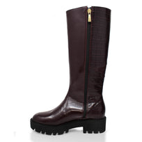 IRINA 65 - Vino Regina Romero Zapato Bota Larga Tacon Bajo Para Dama en Piel