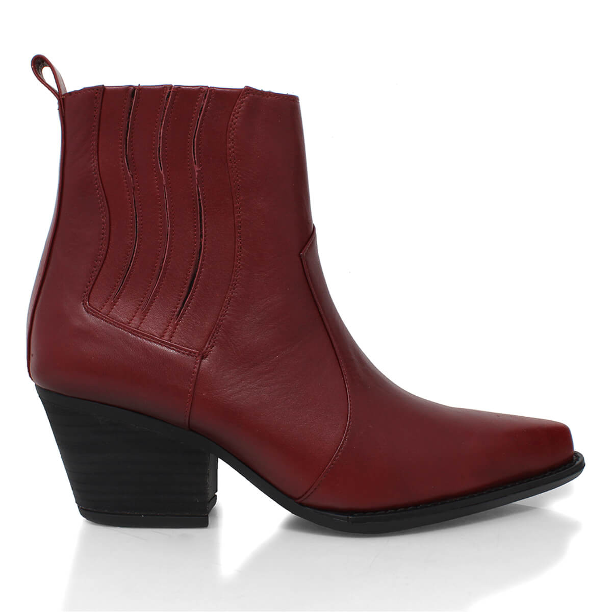 MAGGIE 60 - Vino Regina Romero Zapato Bota Botin Tacon Bajo Para Dama en Piel