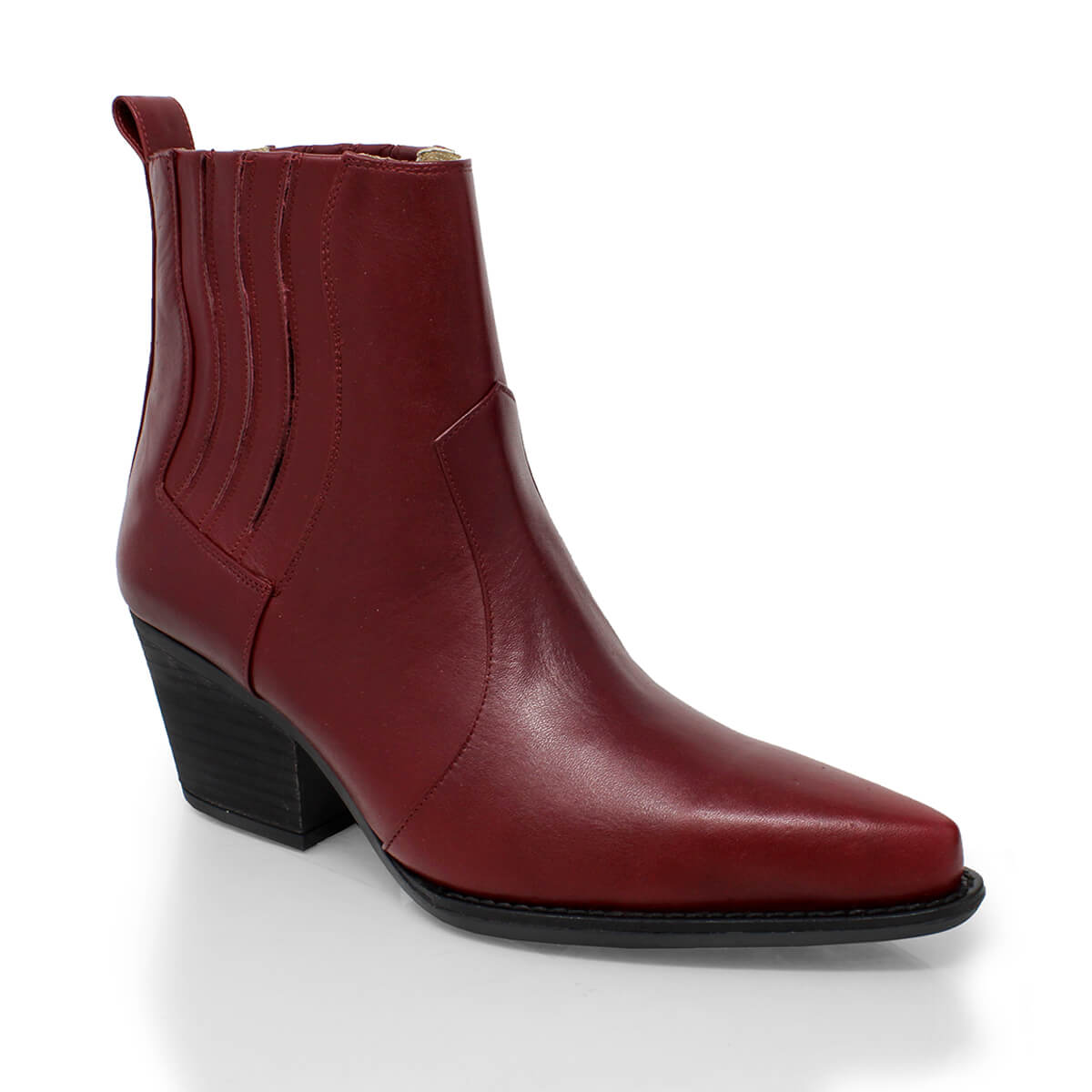 MAGGIE 60 - Vino Regina Romero Zapato Bota Botin Tacon Bajo Para Dama en Piel