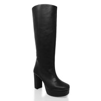 VALQUIRIA 95 - Negro Regina Romero Zapato Zapatilla Tacon Alto Para Dama en Piel