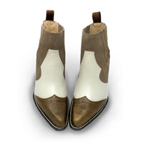 MADDIE 60 Limited Edition - Silver Regina Romero Low Heel Ankle Boot Shoe for Lady in Leather