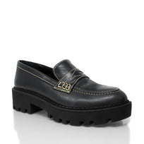 QUINN - Black Regina Romero Urban Sport Tennis Shoe for Women in Leather