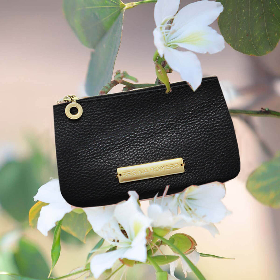 SOPHIE - Negro Regina Romero Accesorio Monedero Para Dama en Piel