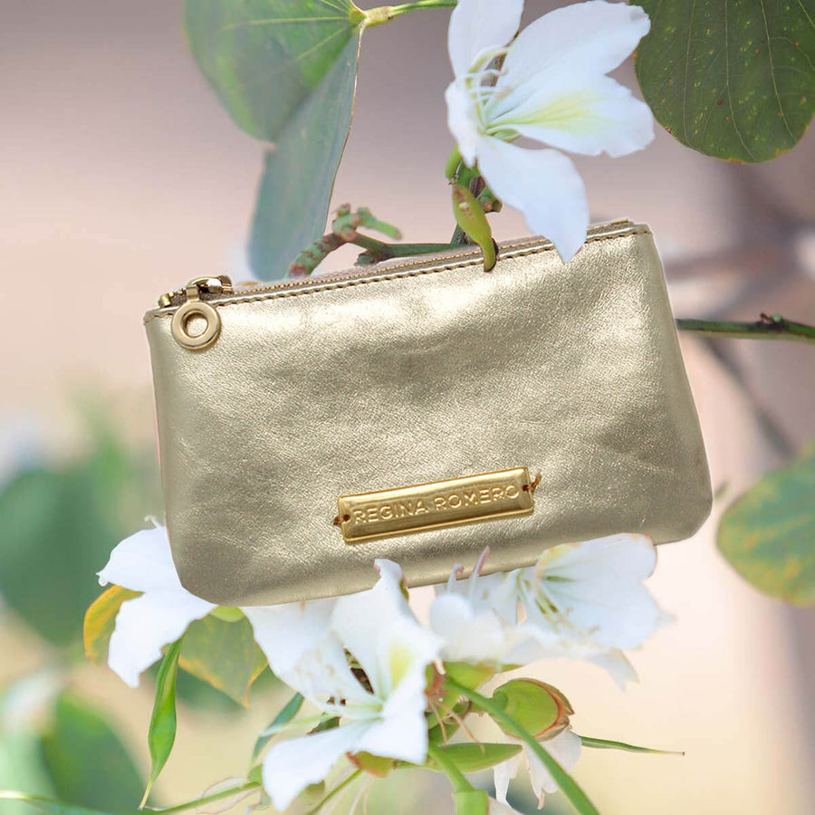 SOPHIE - Gold Regina Romero Women's Leather Purse Accessory