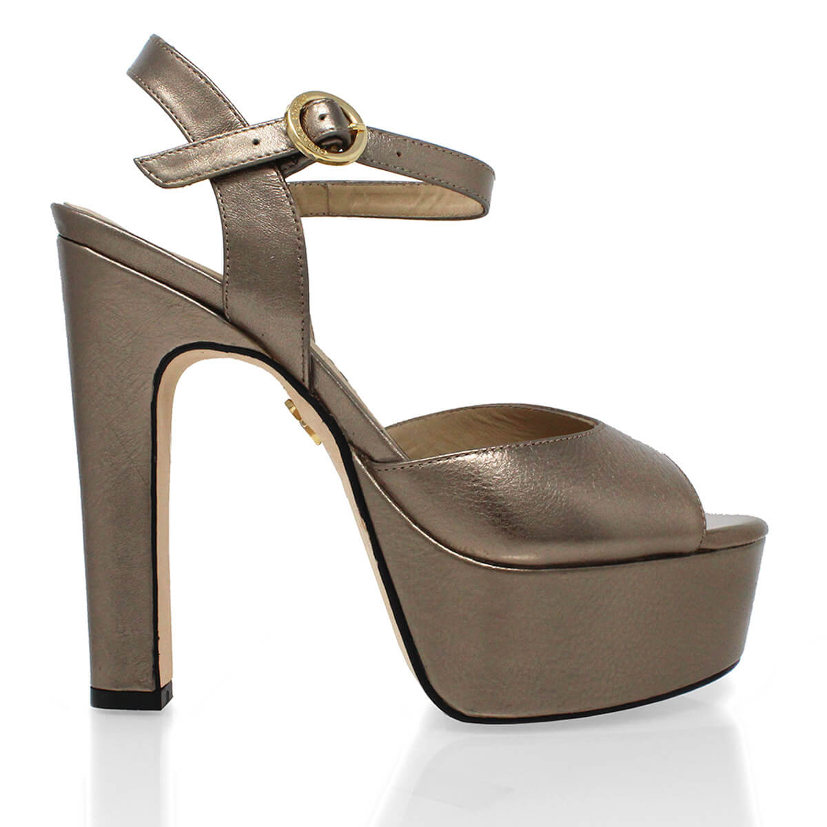 SABRINA 135 - Seda Regina Romero High Heel Platform Sandal Shoe for Women in Leather