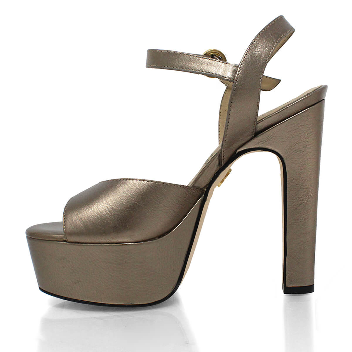 SABRINA 135 - Seda Regina Romero High Heel Platform Sandal Shoe for Women in Leather