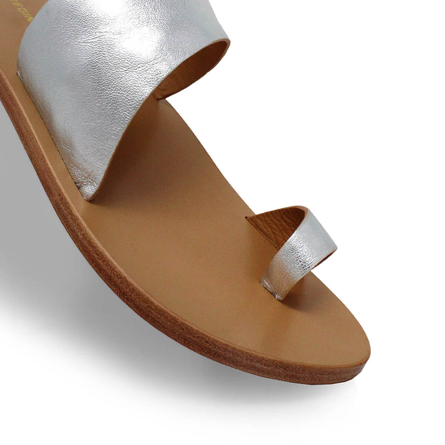 AMAYA - Antimony Regina Romero Resort Flat Sandal Shoe for Lady in Leather