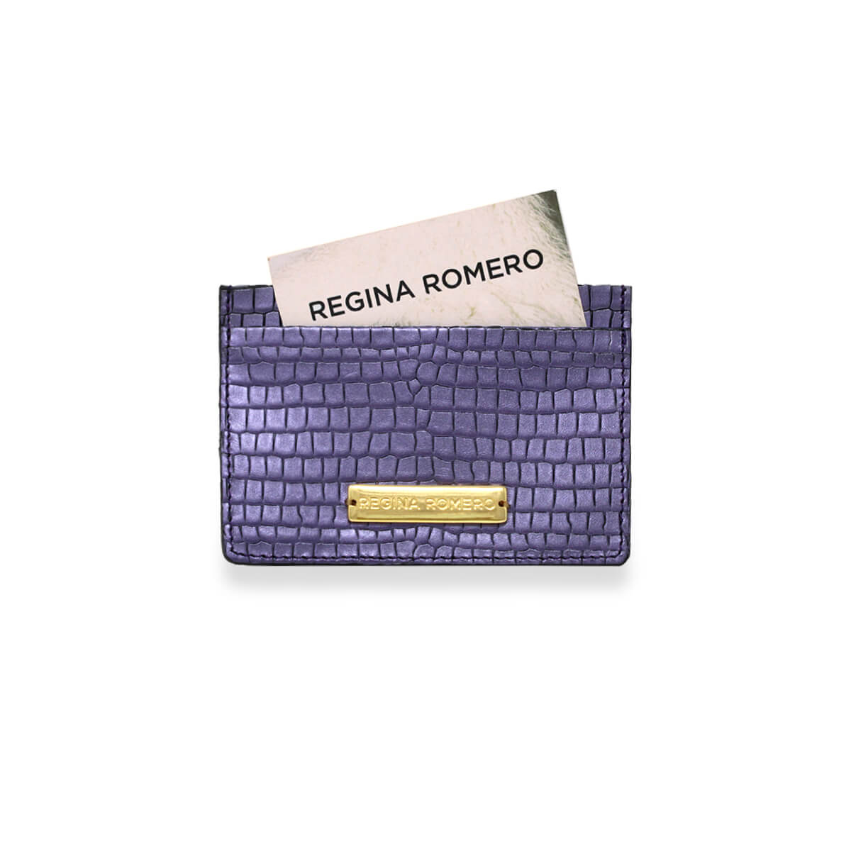 BLISS - Amethyst Regina Romero Women's Leather Card Holder Accessory