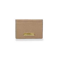 BLISS - Beige Regina Romero Women's Leather Card Holder Accessory