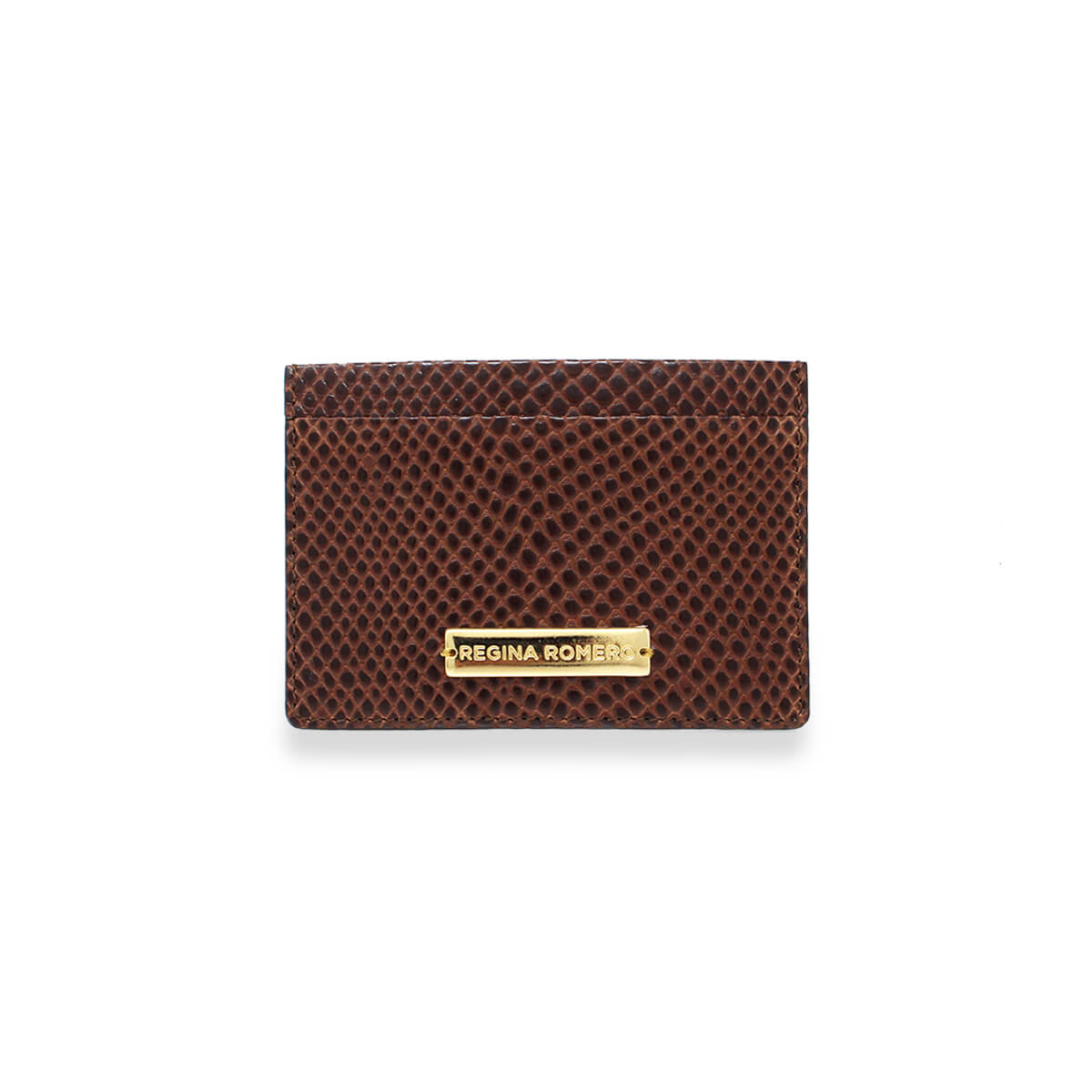 BLISS - Dark Brown Regina Romero Women's Leather Card Holder Accessory