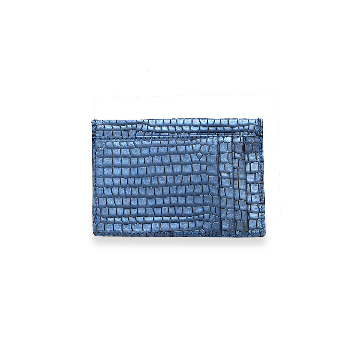 BLISS - Cobalt Regina Romero Women's Leather Card Holder Accessory