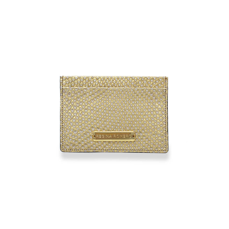 BLISS - Oro Regina Romero Accesorio Tarjetero Para Dama en Piel