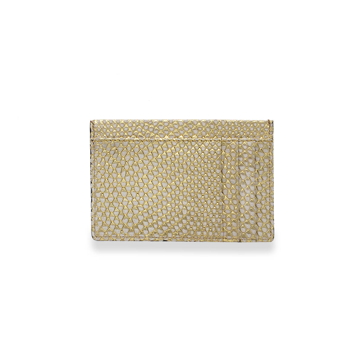 BLISS - Gold Regina Romero Women's Leather Card Holder Accessory