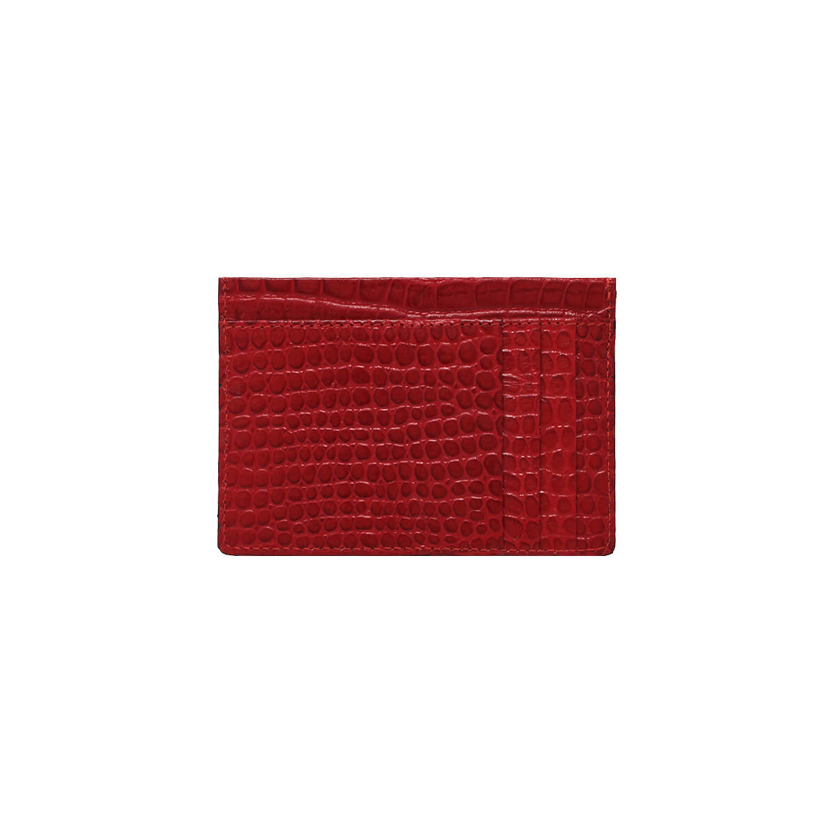 BLISS - Red Regina Romero Women's Leather Card Holder Accessory