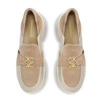 KIRSTEN - Beige Oscuro Regina Romero Zapato Tenis Urbano Sport Para Dama en Piel