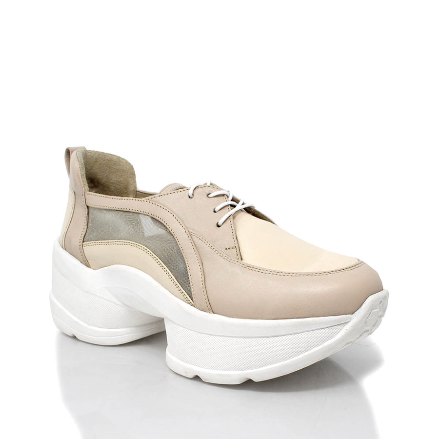 RIVER - Latte Regina Romero Zapato Tenis Urbano Sport Para Dama en Piel