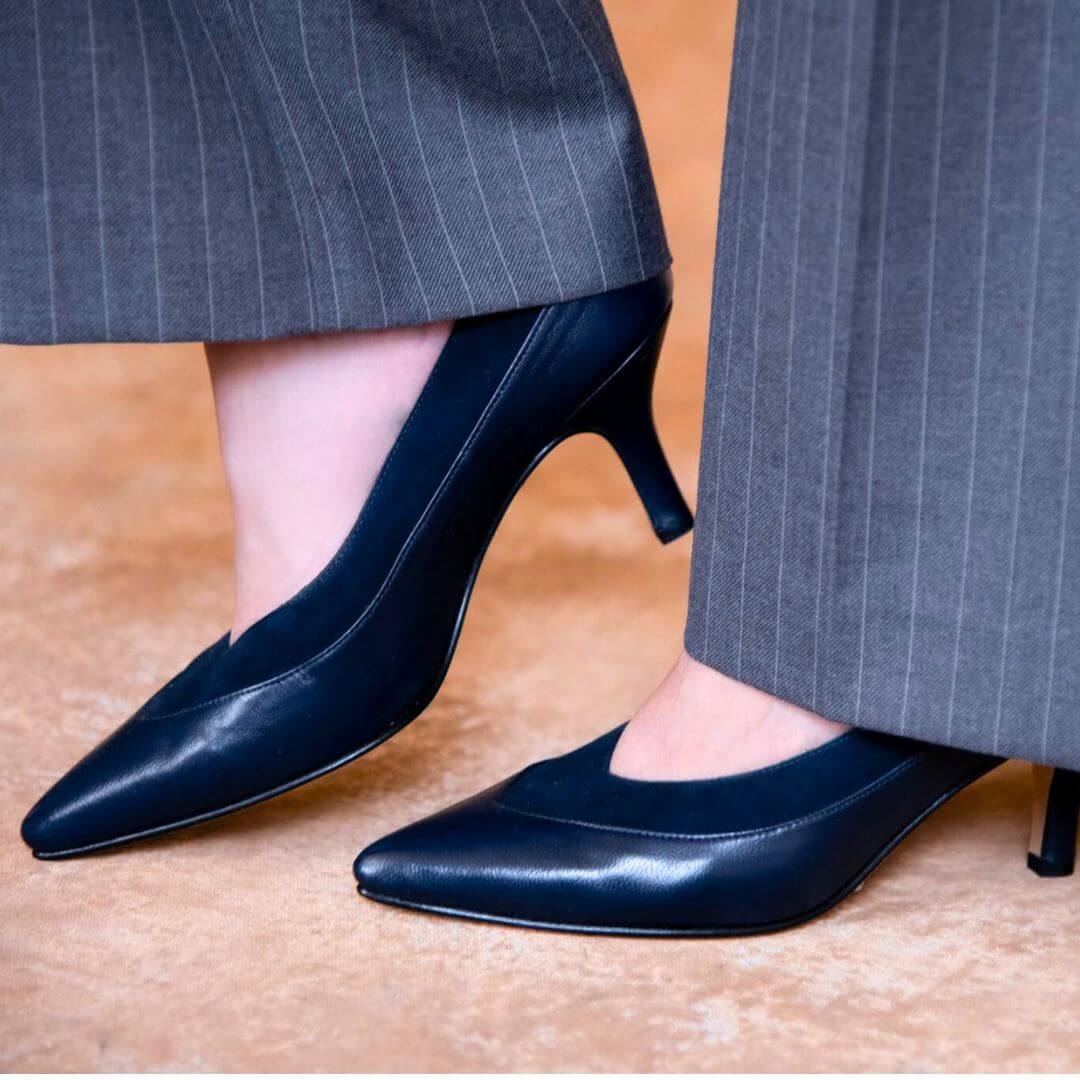 FIUME 60 - Marino Regina Romero Zapato Sandalia Zapatilla Tacon Bajo Para Dama en Piel