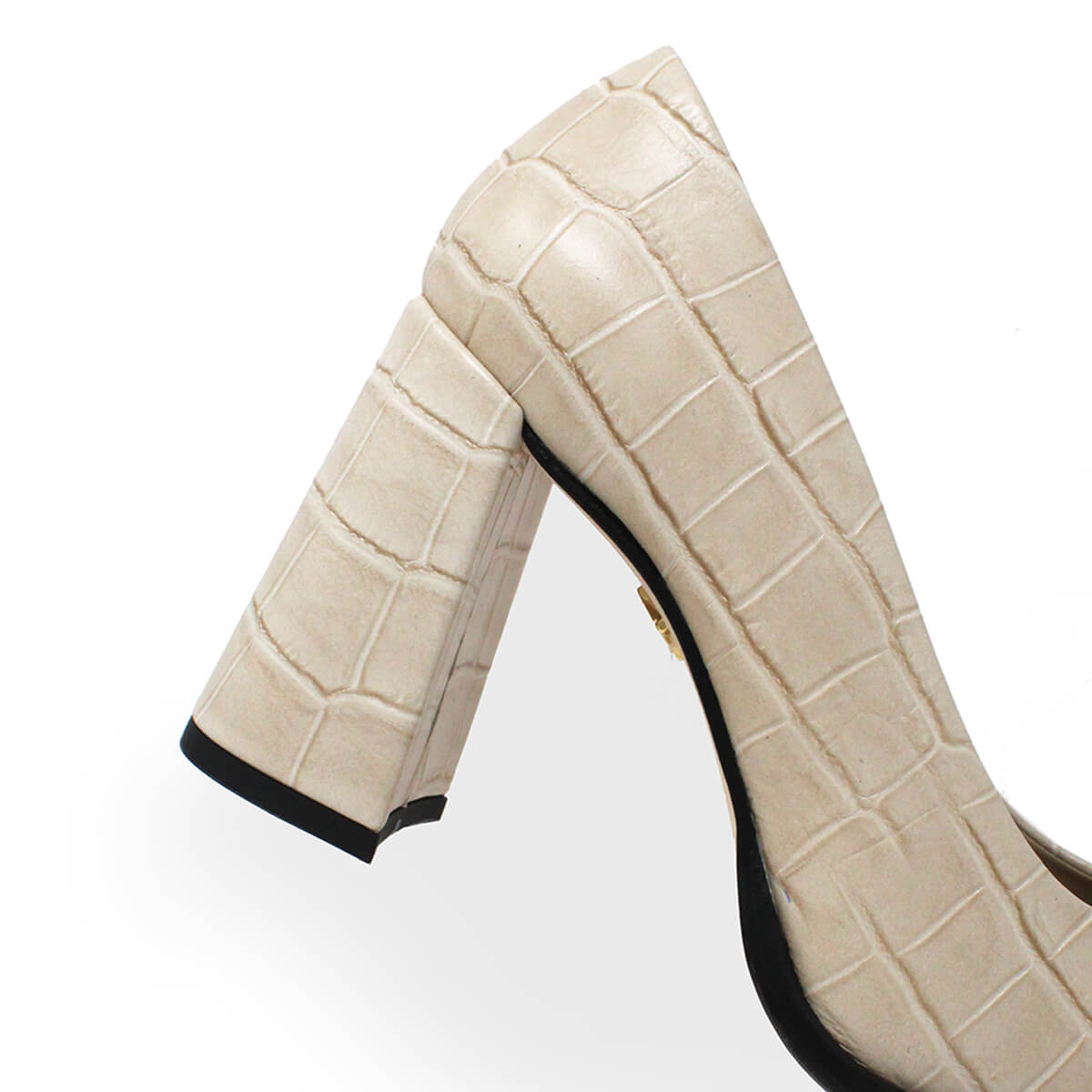 KAT 75 - Beige Regina Romero High Heel Sneaker Shoe for Women in Leather