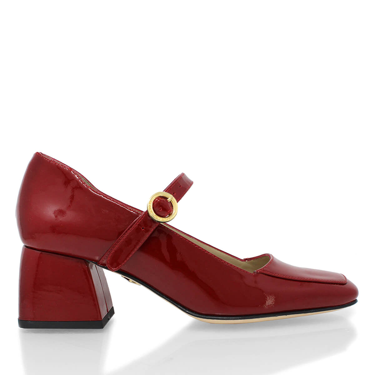 MATI 50 - Patent Cherry Regina Romero Low Heel Sneaker Shoe for Women in Leather