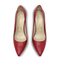 REGINA PUMP 105 - Red Regina Romero High Heel Sneaker Shoe for Women in Leather