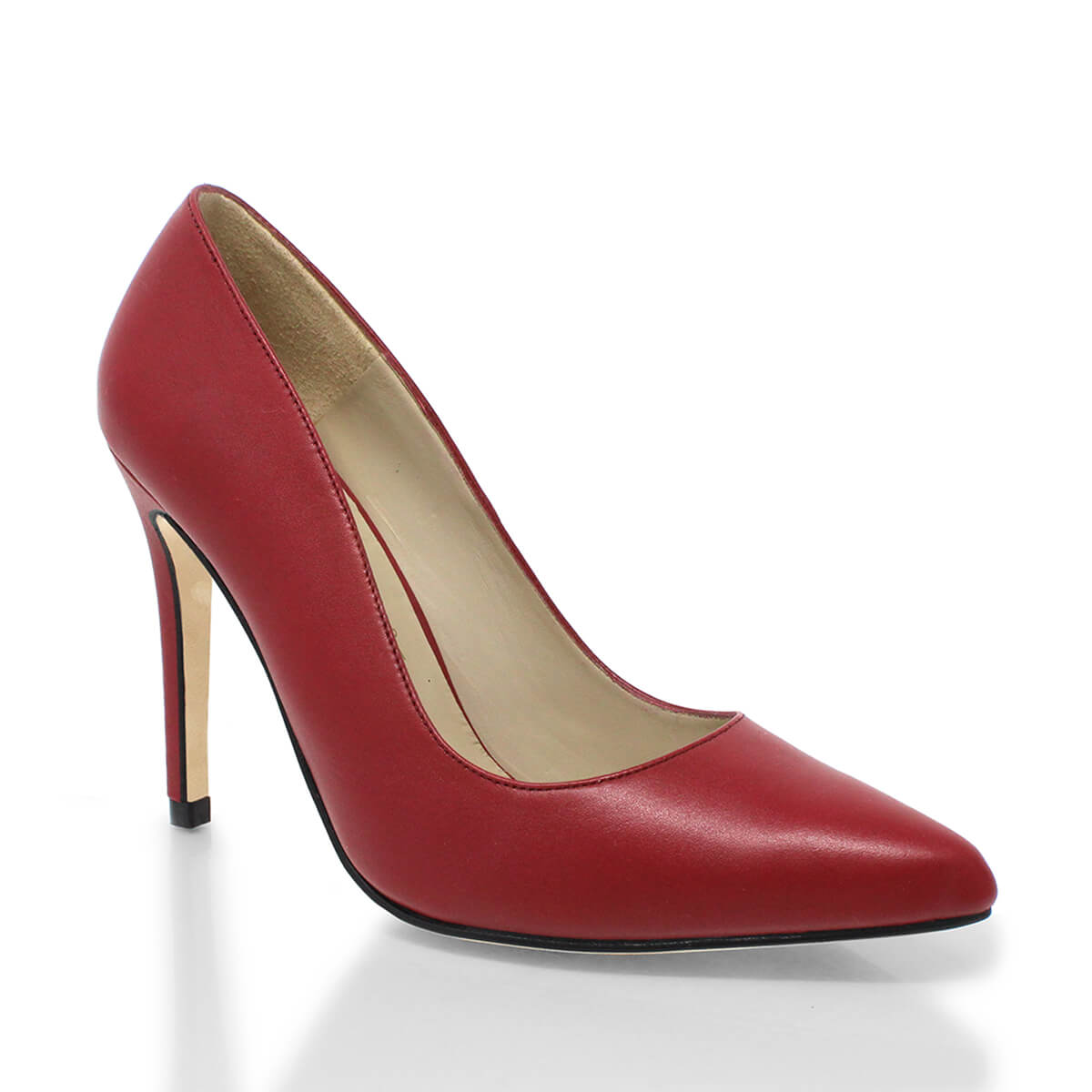 REGINA PUMP 105 - Red Regina Romero High Heel Sneaker Shoe for Women in Leather