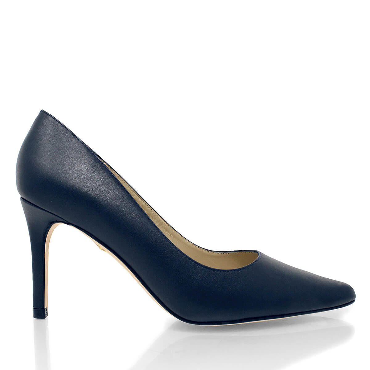 REGINA PUMP 75 - Navy Regina Romero High Heel Sneaker Shoe for Women in Leather