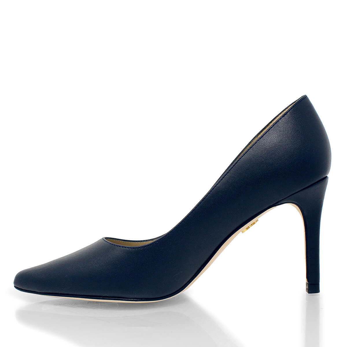 REGINA PUMP 75 - Navy Regina Romero High Heel Sneaker Shoe for Women in Leather