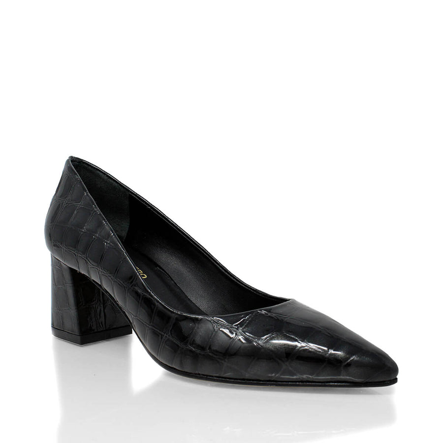 TAMARA 50 - Black Regina Romero Low Heel Sneaker for Lady in Leather