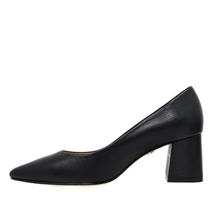 TAMARA 50 - Negro Lizard Regina Romero Zapato Zapatilla Tacon Bajo Para Dama en Piel