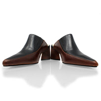 MONTE CARLO 50 - Tan y Negro Regina Romero Zapato Zapatilla Tacon Bajo Para Dama en Piel