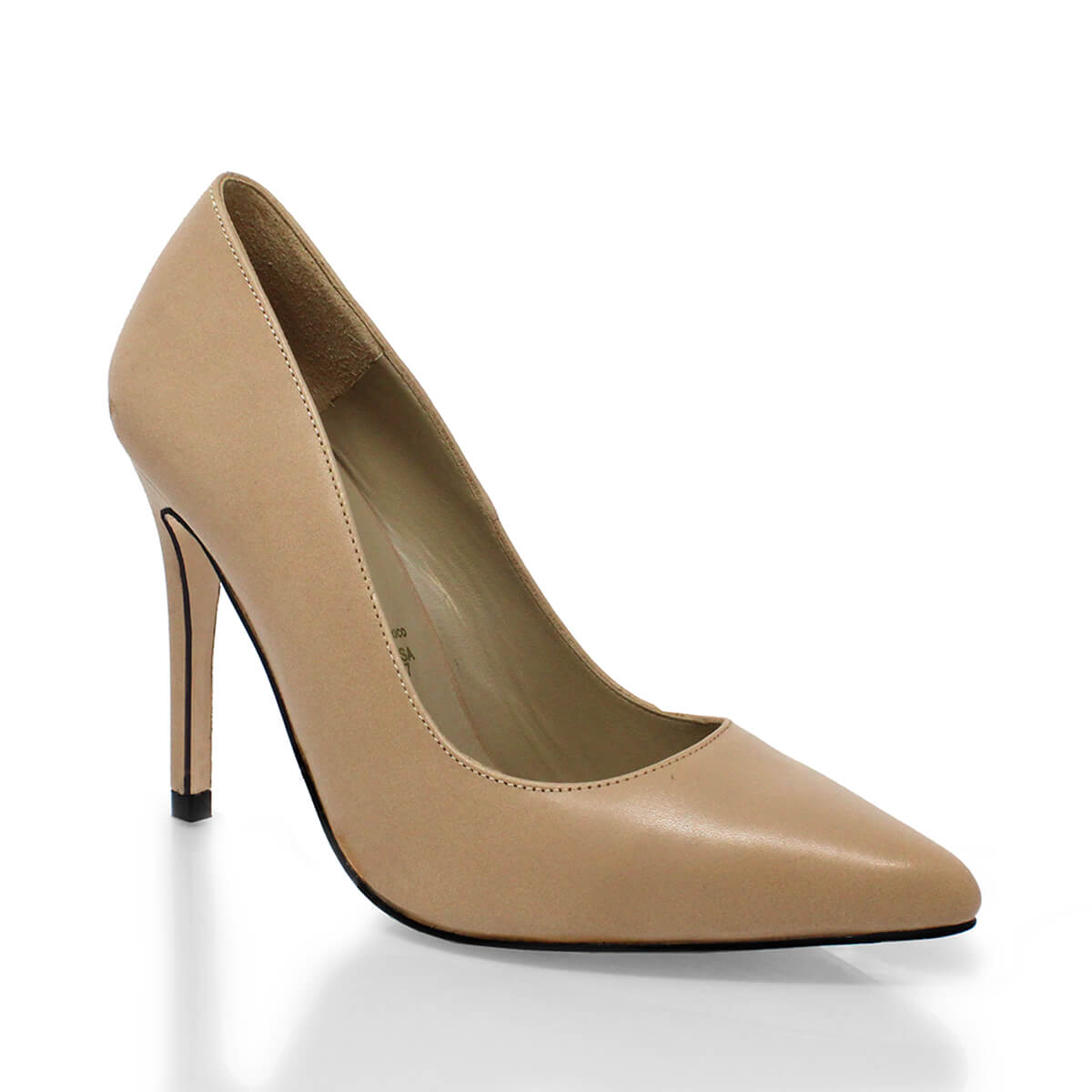 REGINA PUMP 105 - Beige Regina Romero High Heel Sneaker Shoe for Women in Leather