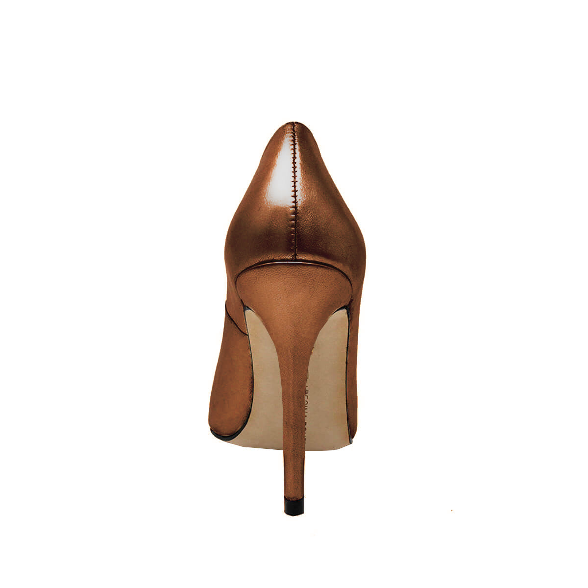 REGINA PUMP 105 - Bronce Regina Romero Zapato Zapatilla Tacon Alto Para Dama en Piel