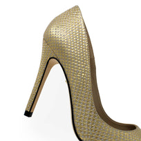 REGINA PUMP 105 - Beige Regina Romero High Heel Sneaker for Lady in Leather