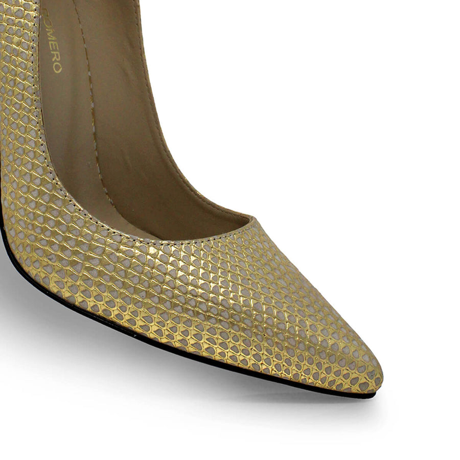 REGINA PUMP 105 - Beige Regina Romero High Heel Sneaker for Lady in Leather