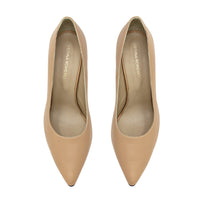 REGINA PUMP 75 - Beige Regina Romero High Heel Sneaker Shoe for Women in Leather