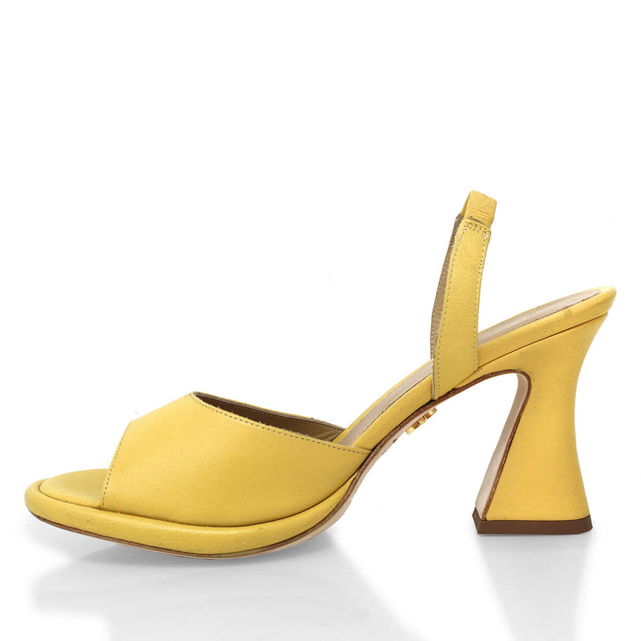 DAVINA 85 - Amarillo Regina Romero Zapato Zapatilla Tacon Alto Para Dama en Piel