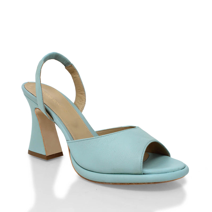 DAVINA 85 - Aqua Regina Romero Zapato Zapatilla Tacon Alto Para Dama en Piel