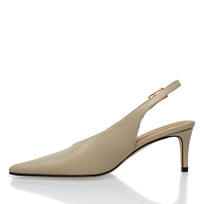 FENICIA 60 - Beige Regina Romero Zapato Zapatilla Tacon Bajo Para Dama en Piel