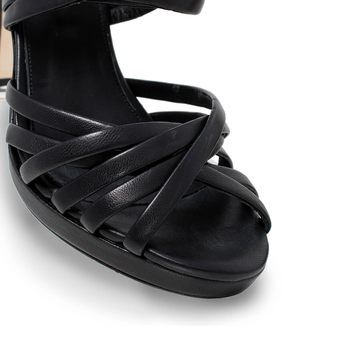 MINERVA 105 - Negro Regina Romero Zapato Zapatilla Tacon Alto Para Dama en Piel