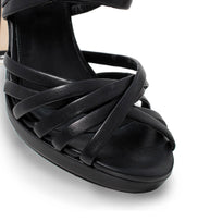 MINERVA 105 - Negro Regina Romero Zapato Zapatilla Tacon Alto Para Dama en Piel