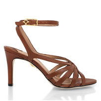 MINERVA 105 -  Cafe Regina Romero Zapato Zapatilla Tacon Alto Para Dama en Piel