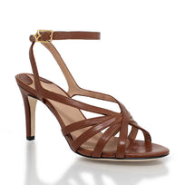 MINERVA 105 -  Cafe Regina Romero Zapato Zapatilla Tacon Alto Para Dama en Piel