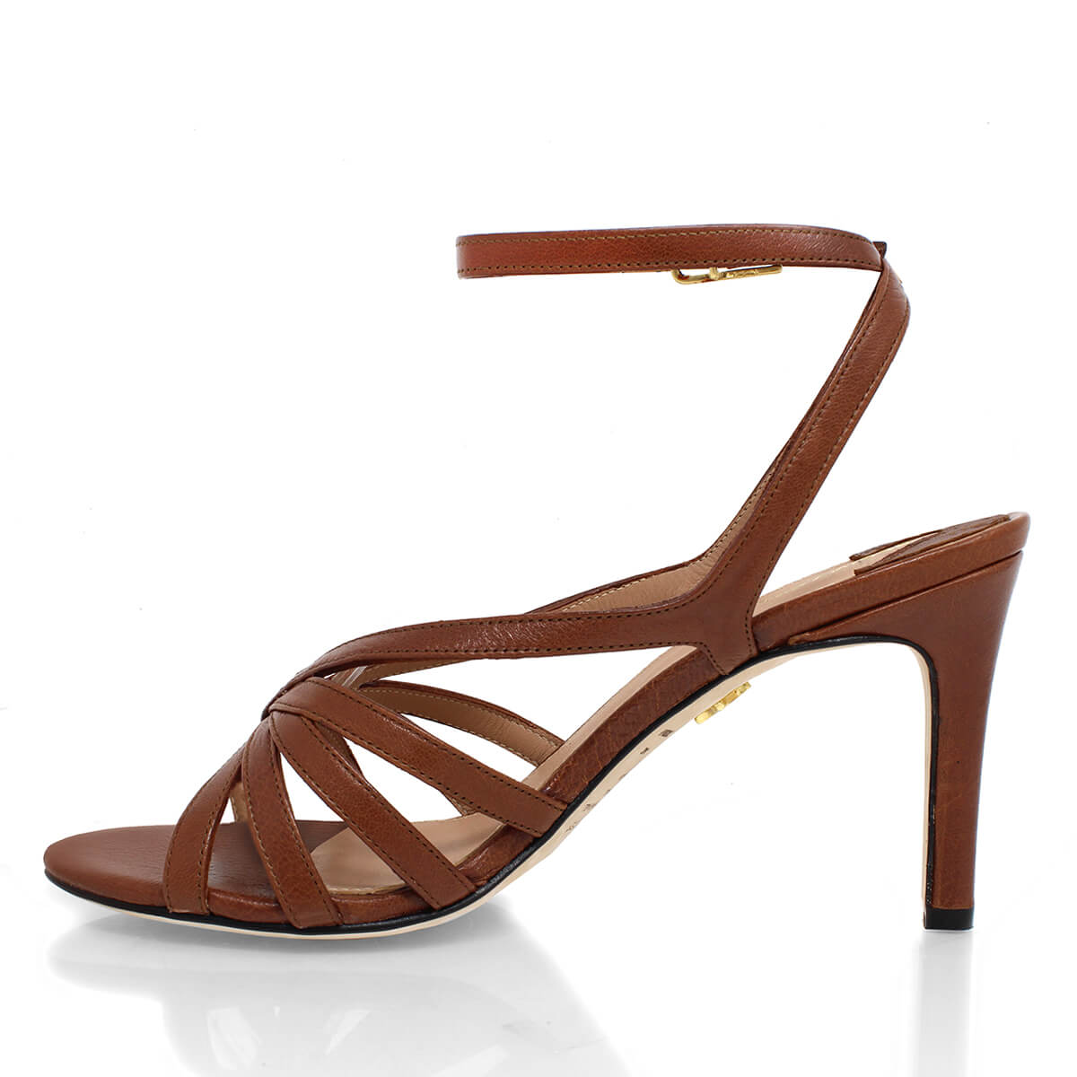 MINERVA 105 -  Cafe Regina Romero Zapato Zapatilla Tacon Alto Para Dama en Piel