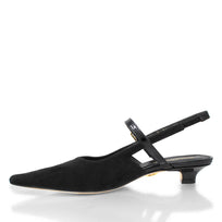 VANINA 30 - Negro Regina Romero Zapato Zapatilla Tacon Bajo Para Dama en Piel
