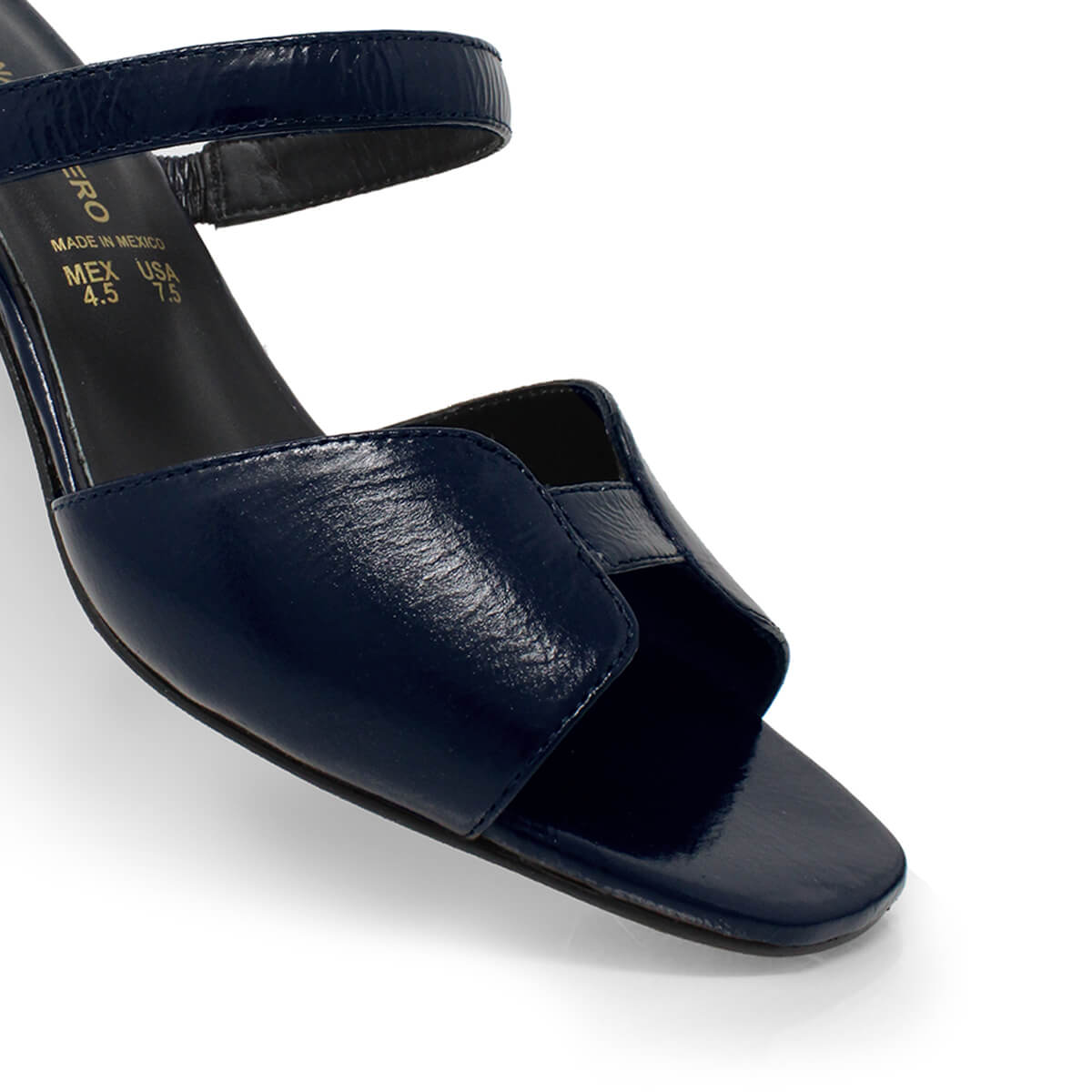 VEGA 60 LIMITED EDITION - Fleur Bleue Regina Romero Low Heel Sandal Slipper Shoe for Women in Leather