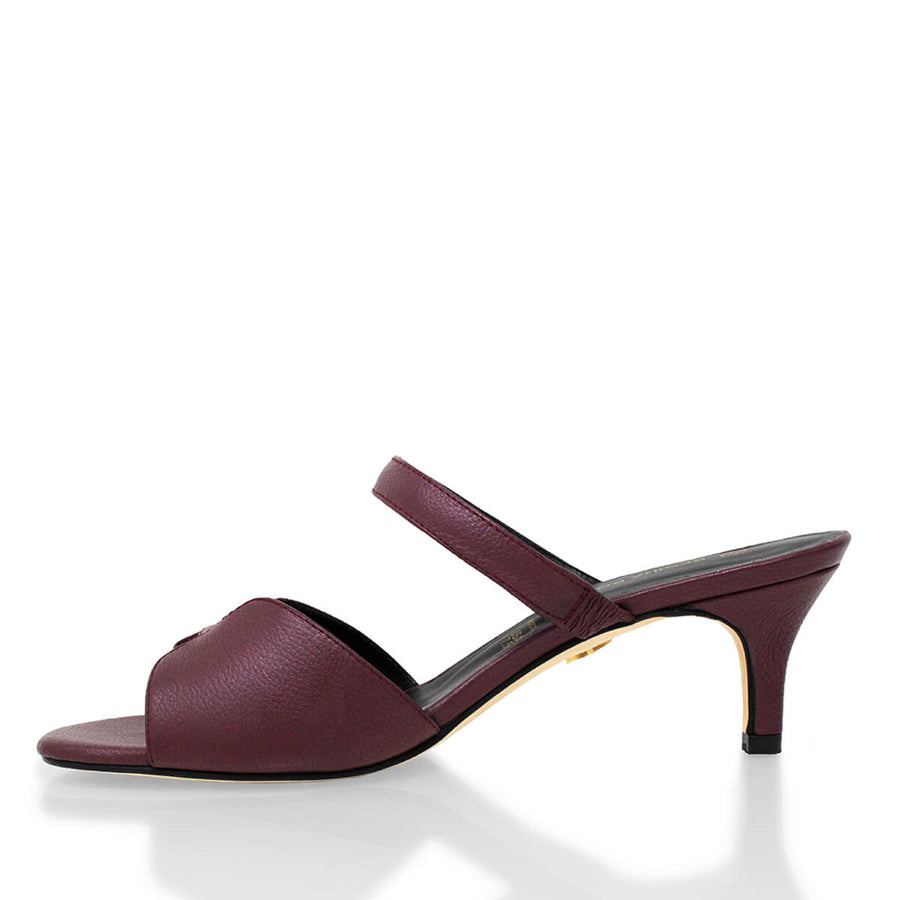 VEGA 60 LIMITED EDITION - Fleur Vin Regina Romero Low Heel Sandal Slipper Shoe for Women in Leather