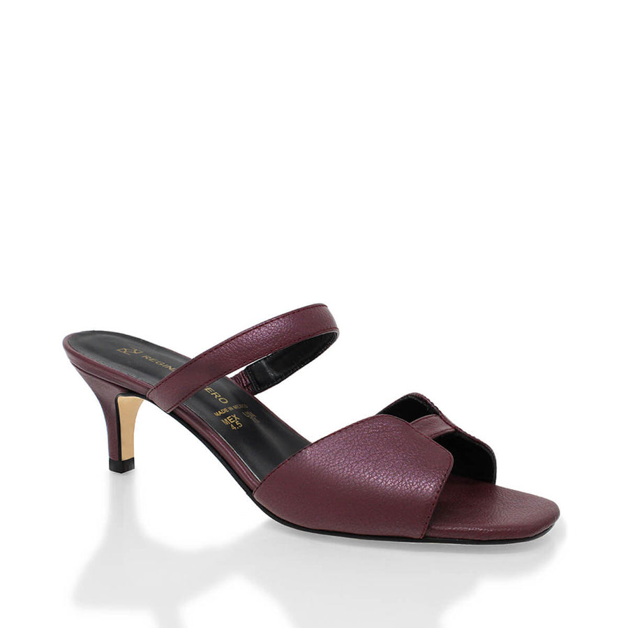 VEGA 60 LIMITED EDITION - Fleur Vin Regina Romero Low Heel Sandal Slipper Shoe for Women in Leather